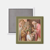 聖餐式を受け取った聖タルシウス(BL 02) マグネット (正面/裏面)