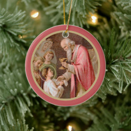 聖餐式を受け取る聖タルシウス(BL 02) x2 セラミックオーナメント