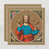 聖餐式を持ち上げるイエス(SNV 050) (正面/裏面)