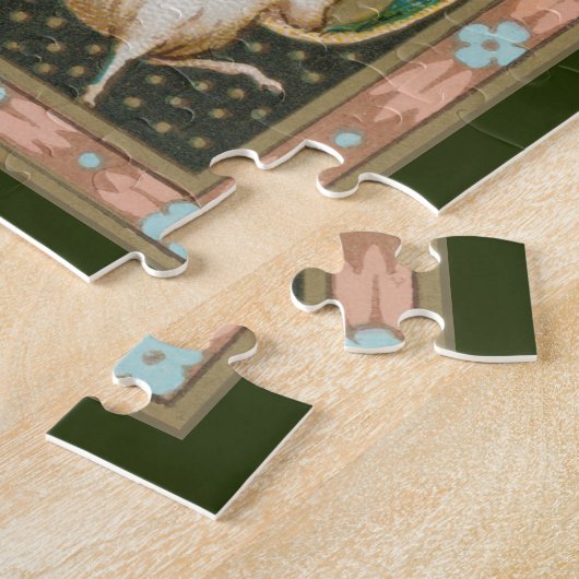 聖餐式を持ち上げるイエス(SNV 050) ジグソーパズル (側面)