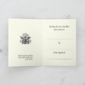 聖餐式を持つイエスを供えるカトリック教徒のミサ カード (内部)