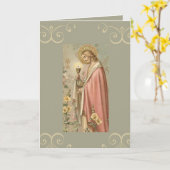 聖餐式を最初に開いたイエス カード (黄色い花)