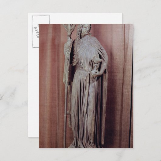 聖餐式を行う教会の寓意的姿 ポストカード (正面/裏面)