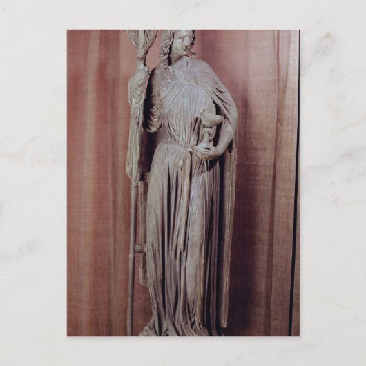 聖餐式を行う教会の寓意的姿 ポストカード (正面)