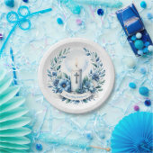 聖餐式キャンドルファースト聖餐式 ペーパープレート (パーティー)