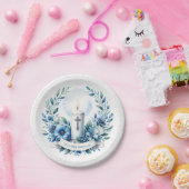 聖餐式キャンドルファースト聖餐式 ペーパープレート (パーティー)