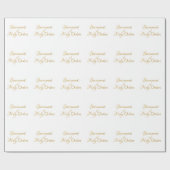 聖餐式ゴールデン3Dルック ラッピングペーパー (フラット)