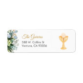 聖餐式スペインのでの青緑 ラベル (正面)