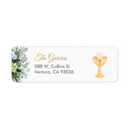 聖餐式スペインのでの青緑 ラベル