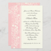 聖餐式デイジーピンク 招待状 (正面/裏面)