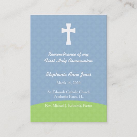 聖餐式パン 名刺 (正面)