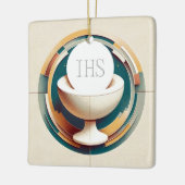 聖餐式ホストとアリスオーナメント セラミックオーナメント (左)