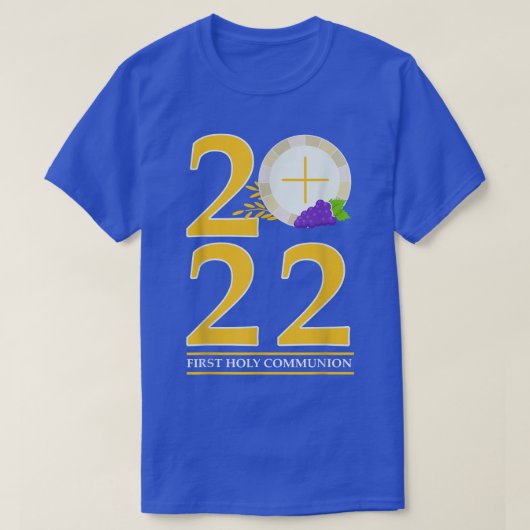 聖餐式ホストカトリック私の最初の聖餐式20 Tシャツ (デザイン正面)