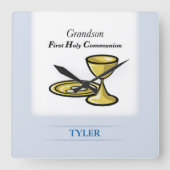 聖餐式体と血孫 スクエア壁時計 (正面)