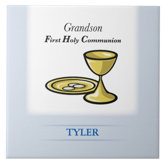 聖餐式体と血孫 タイル (正面)