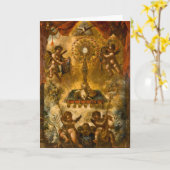 聖餐式第1回聖体像 カード (黄色い花)