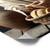 聖餐式：イエスが聖なるパンを破る ポスター (角)