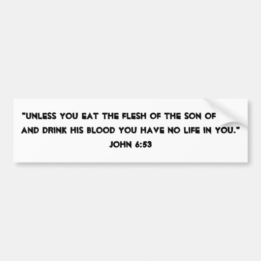 聖餐式 バンパーステッカー (正面)