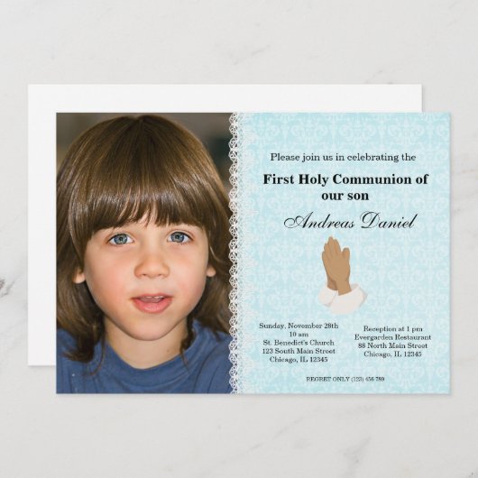 聖餐式 招待状 (正面/裏面)