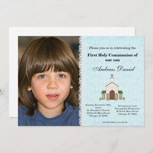 聖餐式 招待状 (正面/裏面)