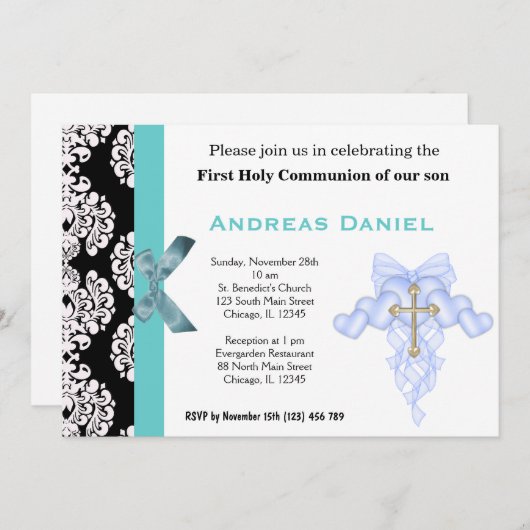 聖餐式 招待状 (正面/裏面)