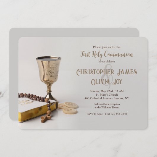 聖餐式 招待状 (正面/裏面)