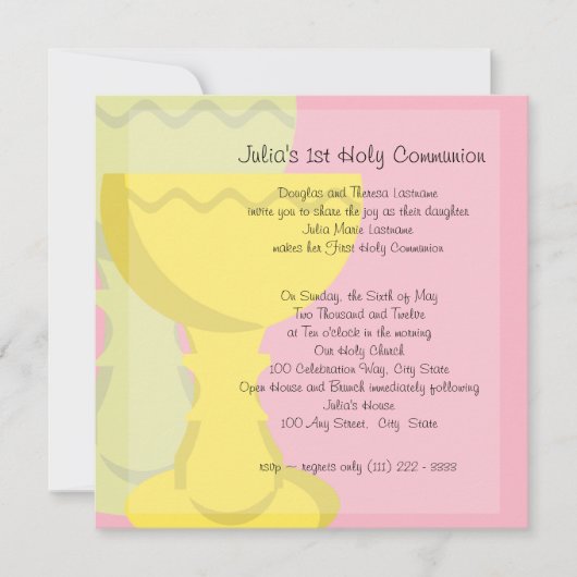 聖餐式 招待状 (正面)