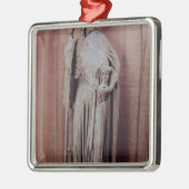 聖餐杯を保持する教会の寓話的な姿 メタルオーナメント (左)