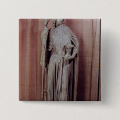 聖餐杯を保持する教会の寓話的な姿 缶バッジ (正面)