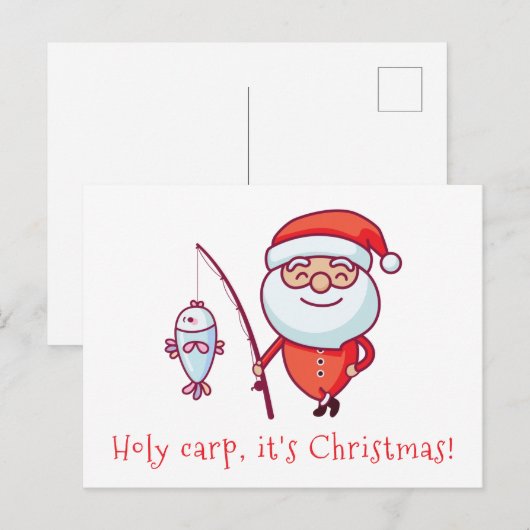 聖鯉クリスマスだ ポストカード (正面/裏面)