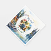 聖鯉!男の子だ!赤ちゃんシャワー スタンダードランチョンナプキン (角)