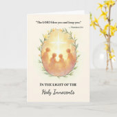 聖 innocents 神の平和と祝福の聖書 カード (黄色い花)