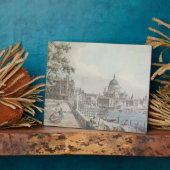 聖Pのカナレットによるスケッチの一部の写し フォトプラーク (側面)