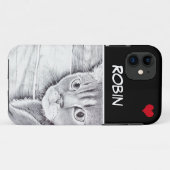 聞いたか?赤いハート Case-Mate iPhoneケース (裏面(横))
