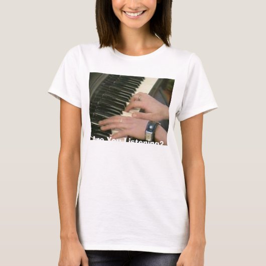 聞いていますか。 Tシャツ (正面)
