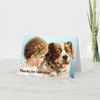 聞いてくれてありがとう！ サンキューカード