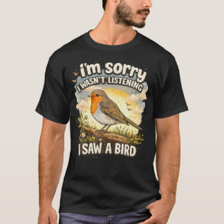 聞いてなかったごめん - 鳥好きさんおもしろグッズ Tシャツ