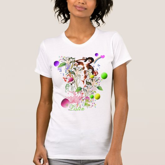 聞いて下さい Tシャツ (正面)