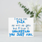 聞いて理解する ポストカード (スタンド正面)