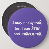 聞いて理解する 缶バッジ (正面&裏面)