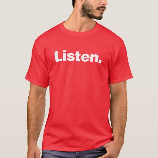 聞いて Tシャツ (正面)