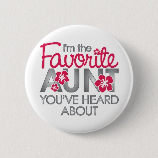 聞お気に入りのいた叔母さん 缶バッジ (正面)