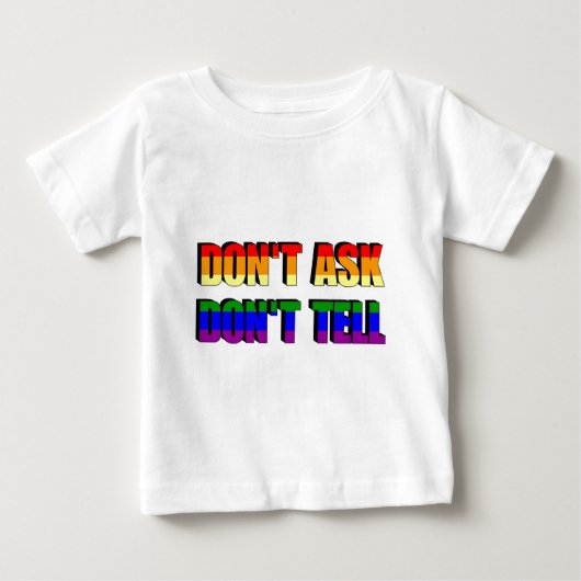 聞かないで、言わないで ベビーTシャツ (正面)