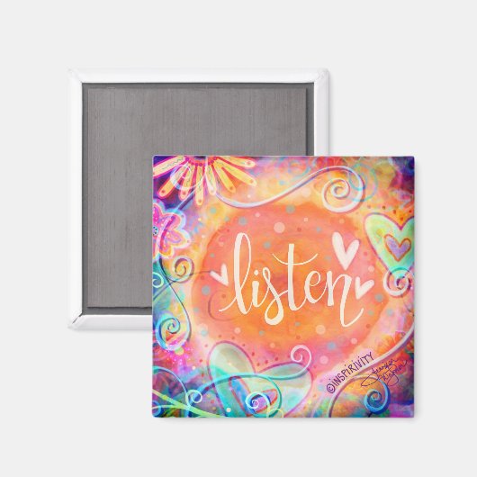 聞かわいらしお洒落トレンディー感動的 マグネット (正面/裏面)