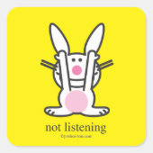 聞きません スクエアシール (正面)