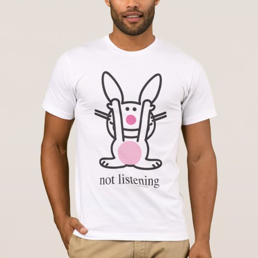 聞きません Tシャツ (正面)