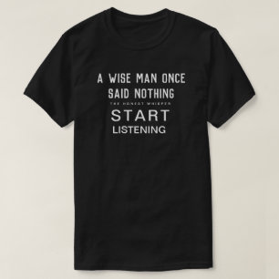 聞き始めて下さい(暗闇) Tシャツ