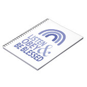 聞き従い、祝福されよ ノートブック (左側)