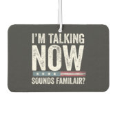 聞き覚えがあるかな？トランプ・ハリス カーエアーフレッシュナー (正面)