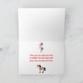 聞くイエブラックヘアカワイトナイトありがとう サンキューカード (内部)